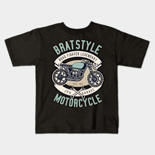 Bratstyle Motorcycle: JPA Garage Kids T-Shirt